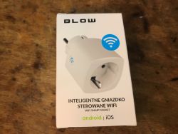 Blow WiFi Smart Socket Packaging Packaging of a Blow brand WiFi smart socket.