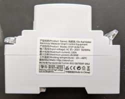Nameplate of Din Rail Electricity Meter Nameplate of an electricity meter from AliExpress