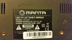 TV Manta LED2205 - Świeci się dioda - nie włącza się.