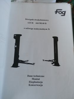 Podnośnik dwukolumnowy Fog - Problem z synchronizacją