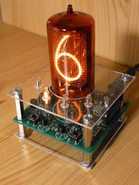 Zegar Nixie z jedną lampą Z566M Zegar Nixie z jedną lampą Z566M