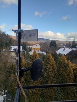 Nietypowa instalacja anteny na zewnątrz z użyciem głośnika Bluetooth i routera LTE