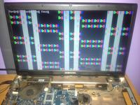 Samsung R720H artefakty na matrycy - wymiana bga czy reballing Samsung R720H artefakty na matrycy - wymiana bga czy reballing