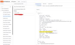 Screenshot from Tuya IoT Platform showing device details, with the product_id highlighted in yellow.