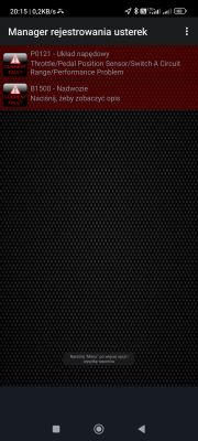 Tipo 1.4 95km - powtarzające się błędy b1500 i p0121, co robić?
