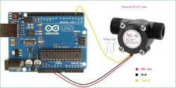 YF-B10 water flow sensor - simple rectangular waveform detector