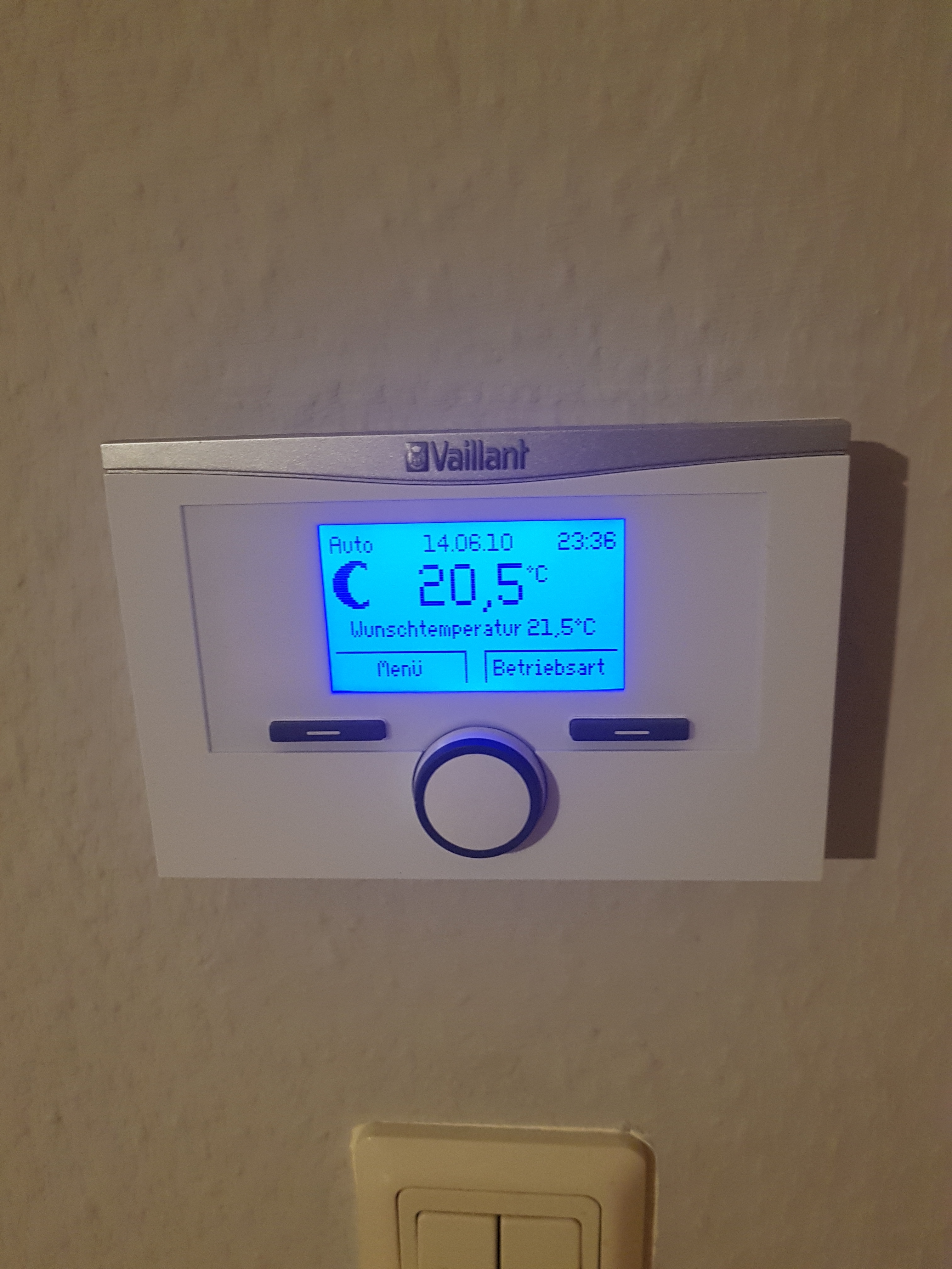 Vaillant Gas Heating Radiator Settings Boiler Functionality At 22c