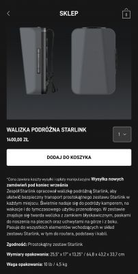 Starlink from Eleonora - opinions, range, antenna installation, ping, speed, power supply