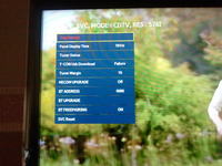 Samsung UE40D5500: Service Menu Standard Settings, Tuner Test Image, Channel Scanning Issues