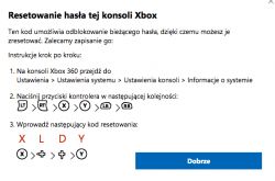 Xbox 360 - Nie pamiętam kodu do kontroli rodzicielskiej