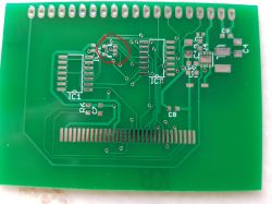 Printed circuit board with highlighted area around IC3.