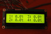 Czteropunktowy termometr na Atmega8. Czteropunktowy termometr na Atmega8.