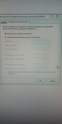 "Serwer proxy działa nieprawidłowo albo adres jest błędny"