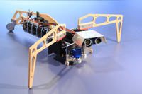 Halfbug - robot z kółkiem zamiast tylnych nóg