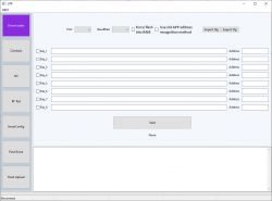 Screenshot of firmware flashing application interface with the Downloader tab visible.