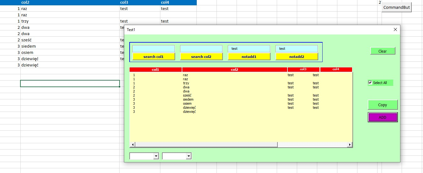 Vba excel multiselect listbox заполнить столбец выделенными элементами