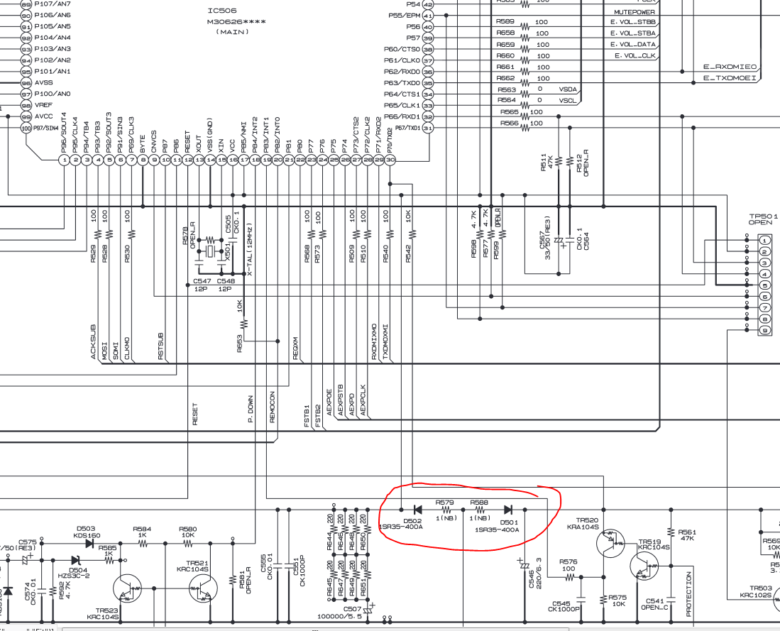 DENON AVR-3806 - nie włącza się, brak reakcji, martwy