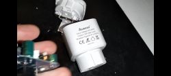 Image of an AUBESS 20A 230V smart plug with visible specification label.
