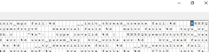 Screenshot of code with symbols and text in an editor window.
