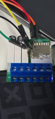 Novadigital MS-106 module with UART wires connected to board pins