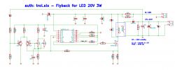 Skromne oświetlenie LED zasilane flyback HV9910 Skromne oświetlenie LED zasilane flyback HV9910