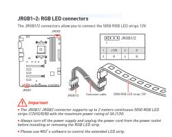 Jak podłączyć pasek LED 5050 do MSI B450 TOMAHAWK MAX?