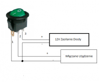 How to correctly connect the backlit switch to the power supply?