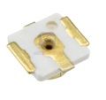 Small white antenna socket with metal components.