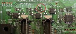 Samsung UE40EH5000 - Uszkodzony WT61P805 na płycie BN41-01795A