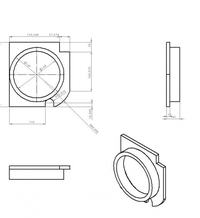 Rysunek z wymiarami dystansów MDF do Golfa 3 - poszukiwany projekt