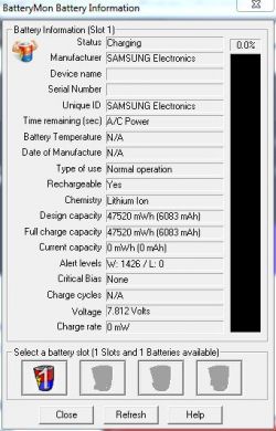 Samsung R540 - Padnięta bateria czy wina modułu ładowania? Samsung R540 - Padnięta bateria czy wina modułu ładowania?