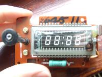 zegar na lampie VFD - schemat.