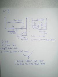 Obliczanie pojemności C1 i C2 w dzielniku napięcia przy U1=30kV