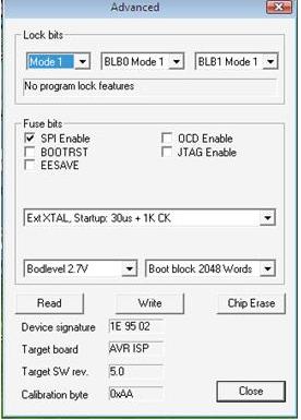 Błąd => Address: 0x0000, Expected 0x940c, Received: 0xfff