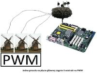 Kilka wiatraków na pojedyńczym kontrolerze