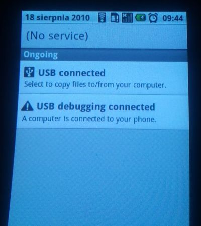 Brak łączności kablem samsung galaxy i komputer