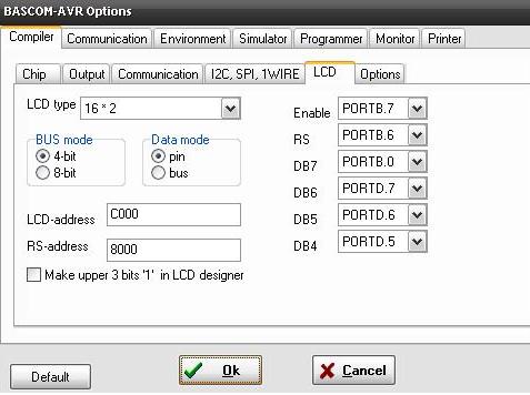 ATMEGA 8. Brak wyświetlania LCD