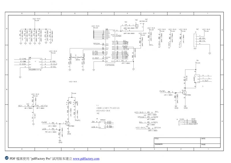 Electrical Schematic of WS-03H1 Module Electrical schematic of the WS-03H1 elHome module with sensor.