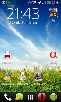 HTC Desire 300 - ikony systemowe zmieniają się na zielonego androida