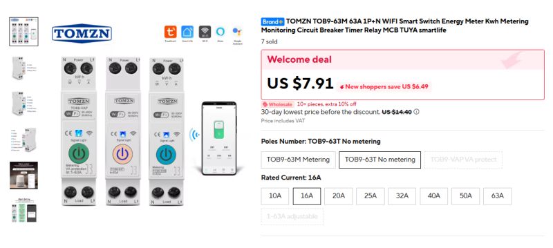 Tuya TOMZ TOB9-63M with T1-U-HL (BK7238)