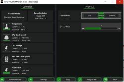Brak Curve Optimizer Mode w Ryzen Master, widoczny GFX CO VALUE