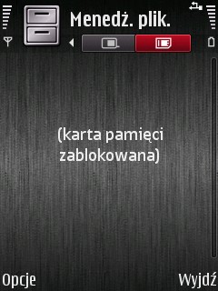 Nokia N95 - Jak odblokować zablokowaną kartę pamięci?