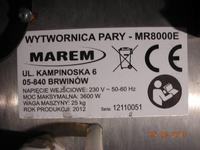 MAREM MR8000E - Wytwornica pary - polski bubel? MAREM MR8000E - Wytwornica pary - polski bubel?