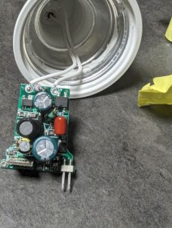 Electronic Module of GU10 Bulb Electronic module of the GU10 bulb with visible components.