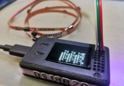 Moduł elektroniczny z ekranem OLED i taśma czujników temperatury DS18B20