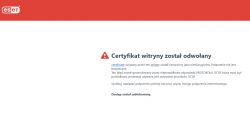 Blokowanie stron internetowych przez antywirus Eset, w tym oleole_pl - poszukiwanie rozwiązania