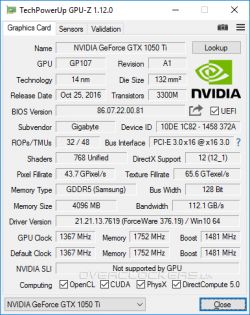 BIOS nie startuje z kartą GIGABYTE GTX 1050 Ti - czarny ekran