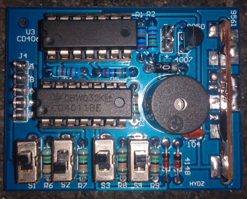 Generator 16-tu efektów dźwiękowych, kit