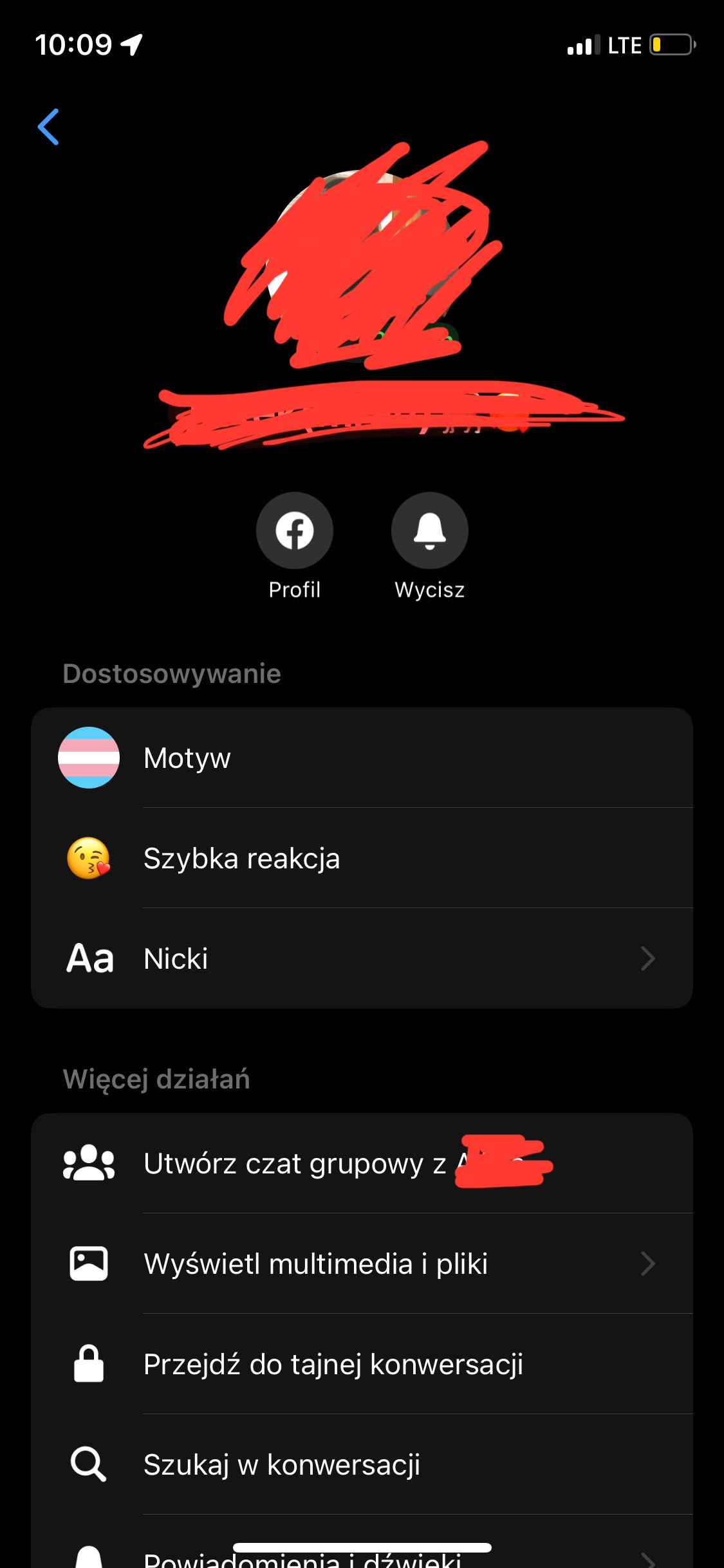 Niewidoczne zdjęcia w galerii Messenger na iPhone 11 Pro