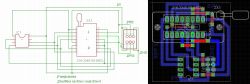 Schematic and PCB layout of adapter for 25xx/95xx to 93xx type I and II EEPROMs